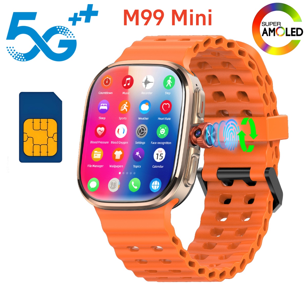 Smartwatch Id - Montre connectée M99 Mini 5G Android