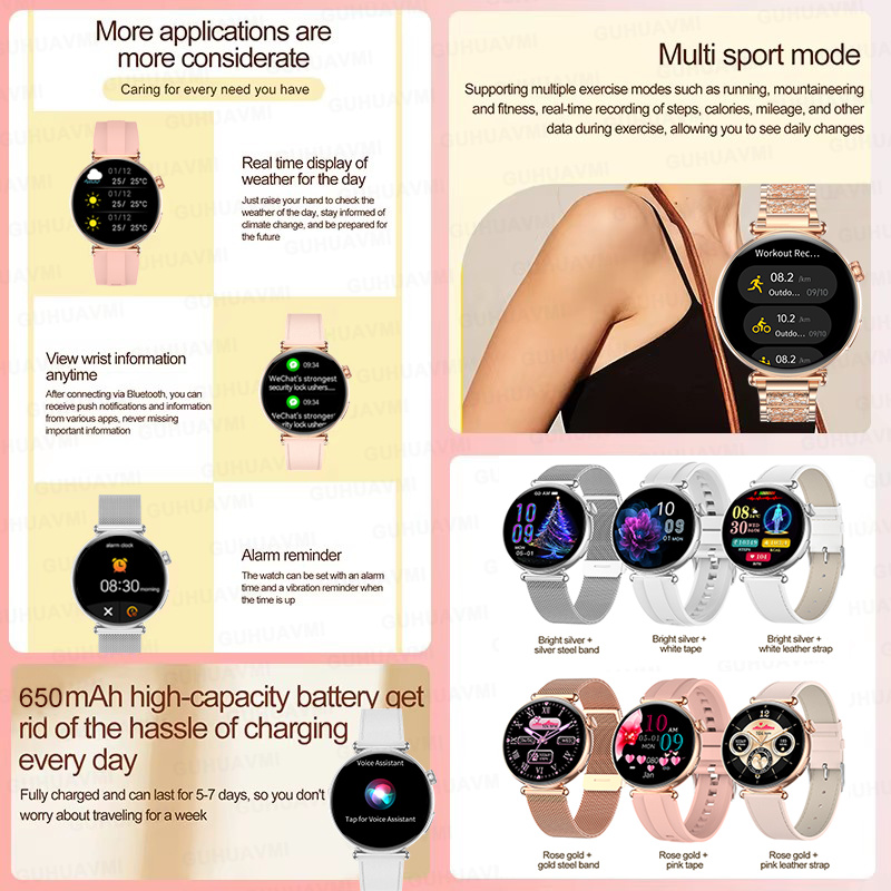 Nouveau 1.27 pouces montre int - Smartwatch Custom avis et prix